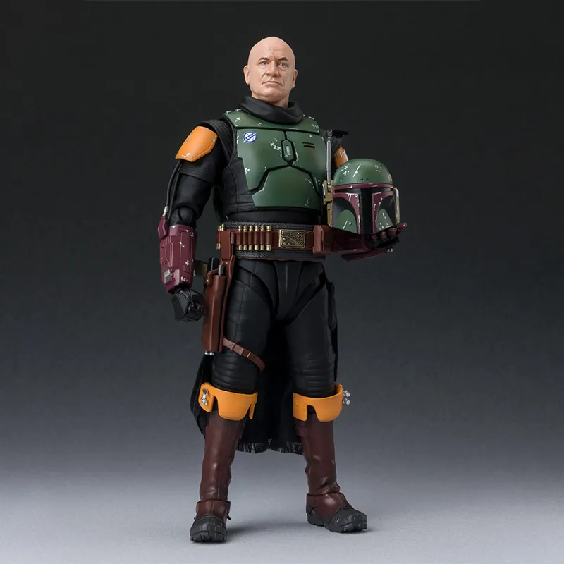BANDAI Boba Fett SHF Star Wars Bounty Hunter Boba Fett Boba Fett Book 15.5cm Action Figures-2