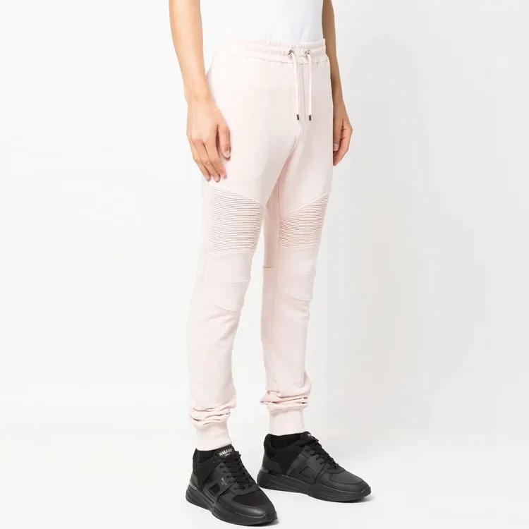 BALMAIN Knitted Sweatpants Men Light Pink-3