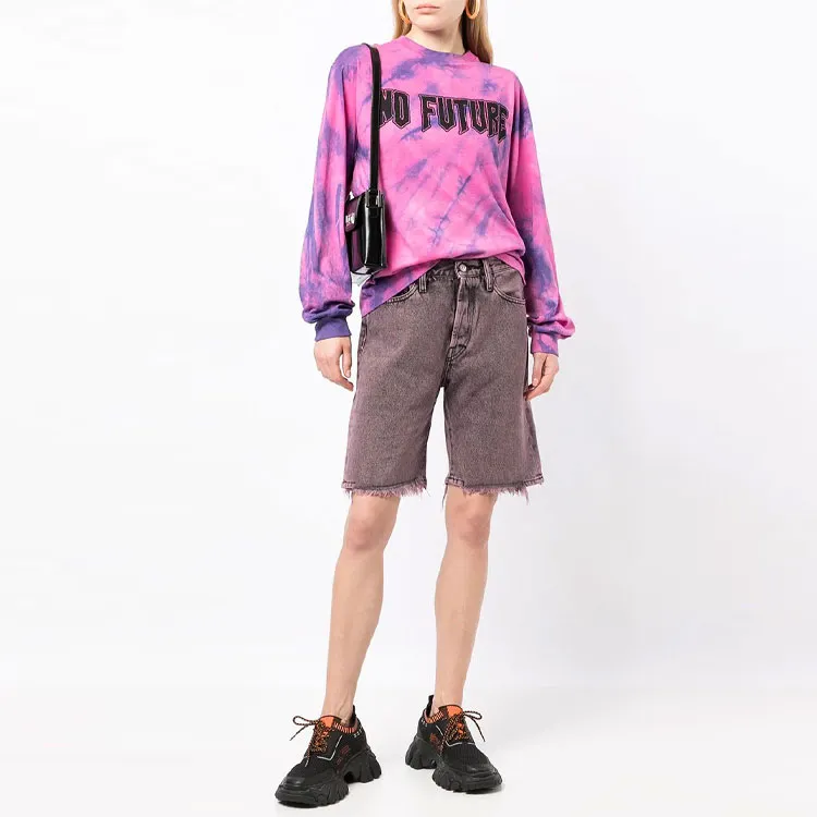 Aries Acid Wash Denim Short 'Pink'-2
