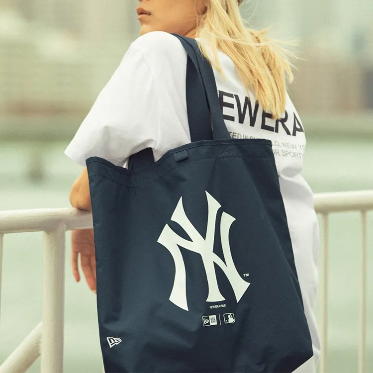 New Era Polyester Tote Bag, Shopping Bag, Shoulder Bag, Handbag Regular Unisex Marine Blue-5