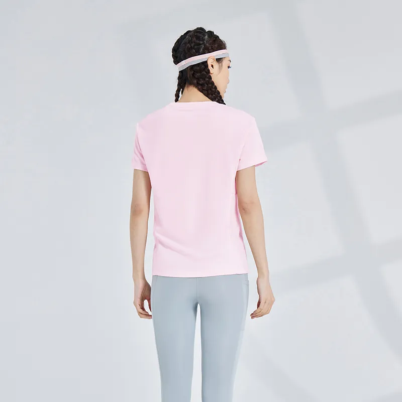 Erke T Shirt Women's Peony Pink-2