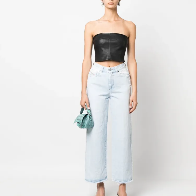 DIESEL 1999 Cropped Straight leg Jeans-1