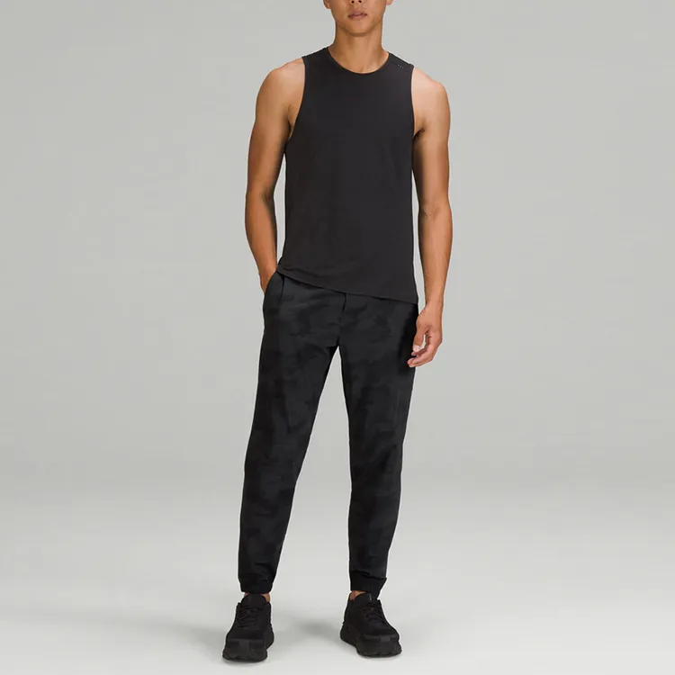 Lululemon Knitted Sweatpants Men Camouflage Black Mixed Color-1