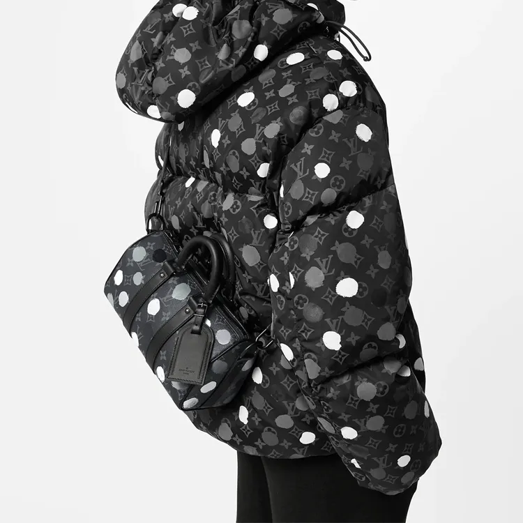LOUIS VUITTON X Yayoi Kusama Keepall 25 Monogram Eclipse Black/Silver-5