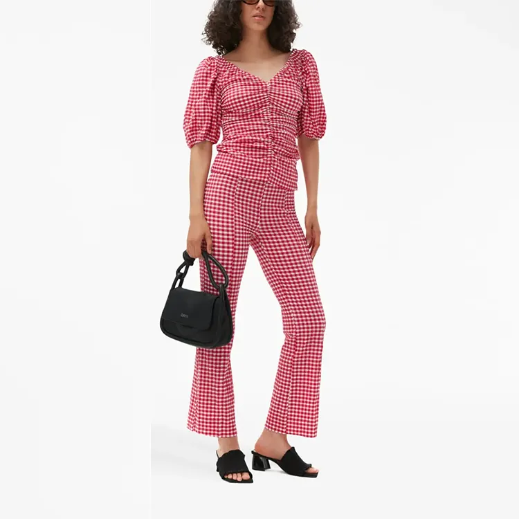 GANNI Casual Pants Women's Pink-2