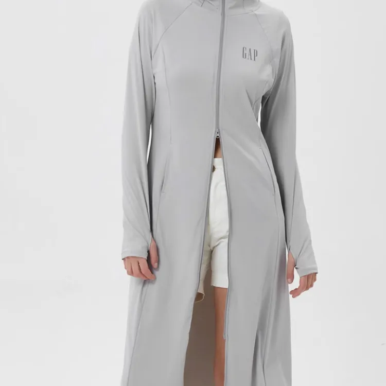 GAP Sun Protection Clothing Women's Light Gray-4