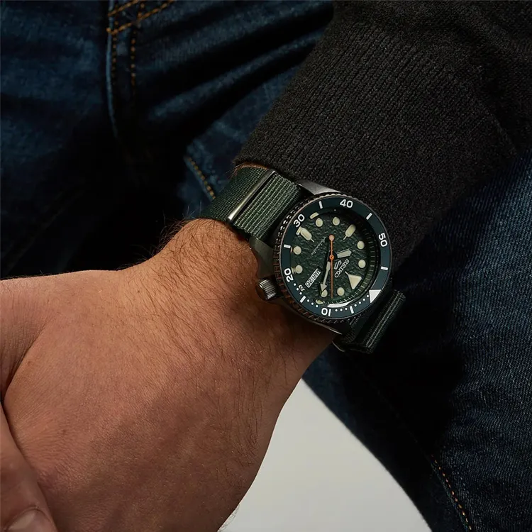SEIKO Seiko5 Collection Mechanical Movement Watch Men's Watches Green Dial-3