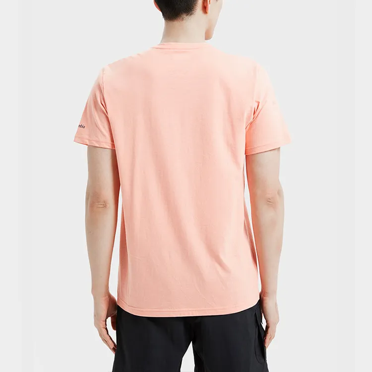 Columbia Set-in Sleeve T-Shirt Men's Pink-3