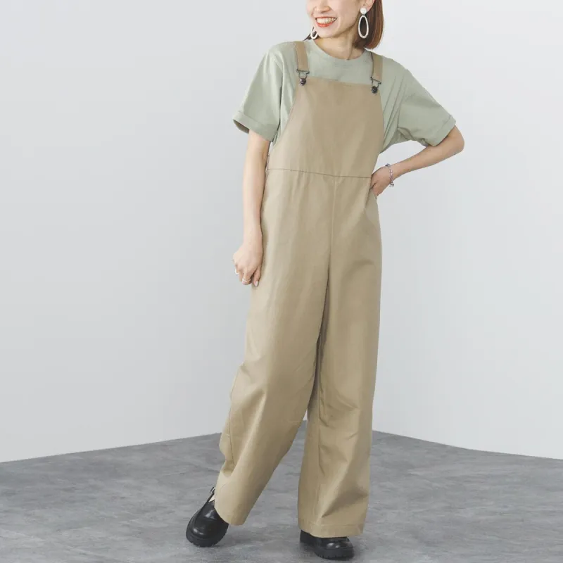 Beams Overalls Women's Beige-2