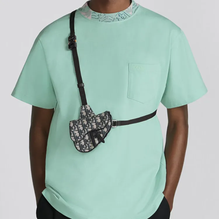 DIOR Saddle Oblique Print Saddle Bag, Crossbody Bag, Shoulder Bag Men's-6