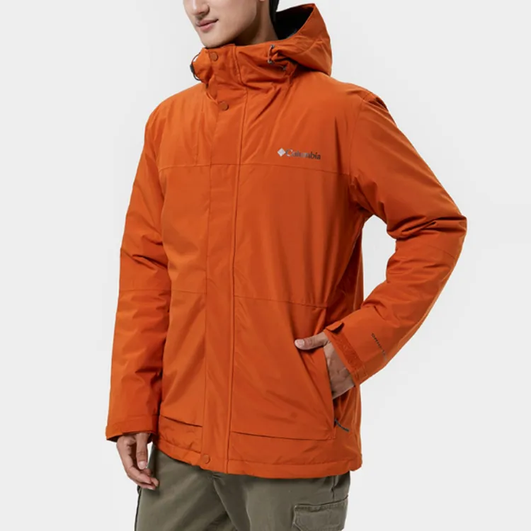 Columbia Windbreaker Jackets Men Orange-2