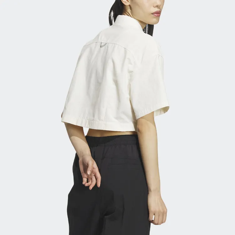 Adidas Originals Crop Tops Women's White-3