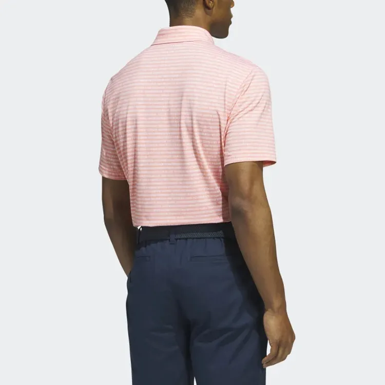 Adidas Polo Shirts Men Coral Pink-2
