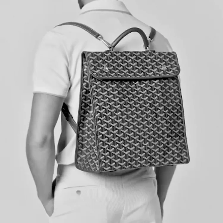GOYARD Canvas With Calfskin Handbag Backpack Medium Size Unisex 11 Colors-65