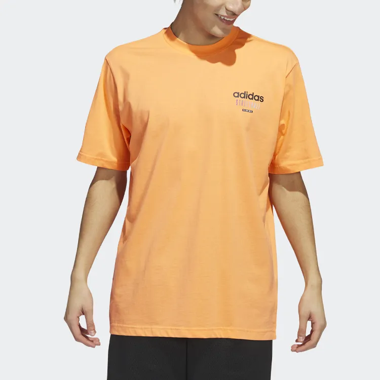 Adidas Originals BASKETBALL STREETBALL T Shirts Men Orange-1