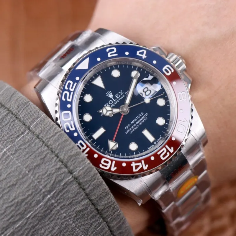 ROLEX 2021 Pre owned GMT Master Ii Pepsi 40mm-3