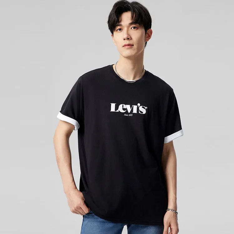 Levis T Shirts Men Black-2