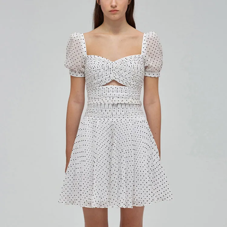 Self portrait Short Sleeved Dress Women's White-3