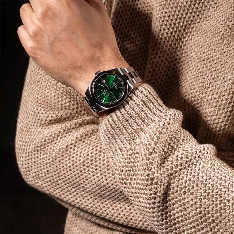 TISSOT Windy Collection Automatic Mechanical Movement Men's Watches Watch 40mm Green Dial T127.407.11.091.01-5