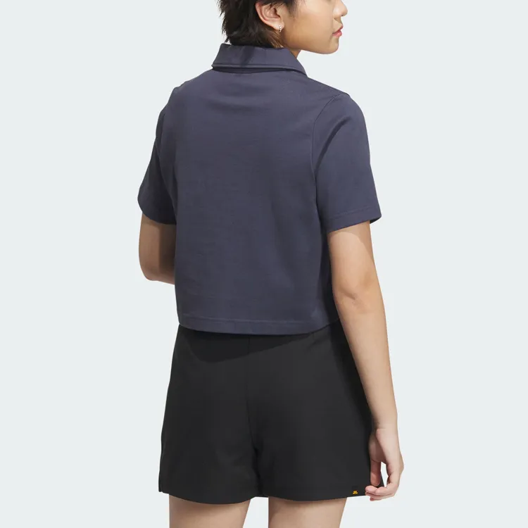 Adidas Originals Polo Shirt Women's Dark Navy Blue-2