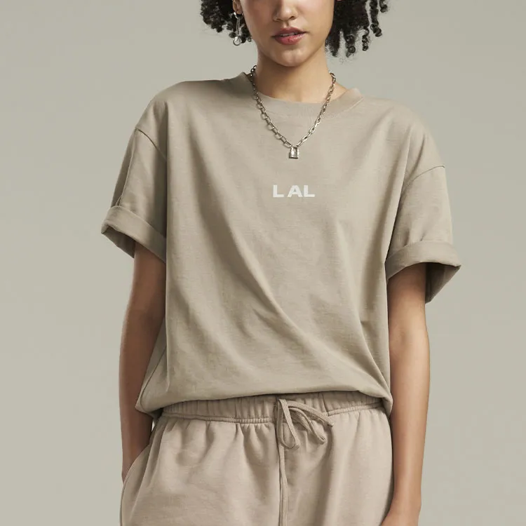 NBA Drop Shoulder Sleeve T Shirt Unisex Earth Brown-2