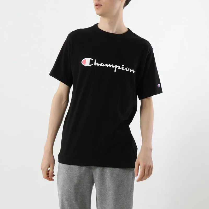 Champion T Shirt Unisex Black Japan Version-2