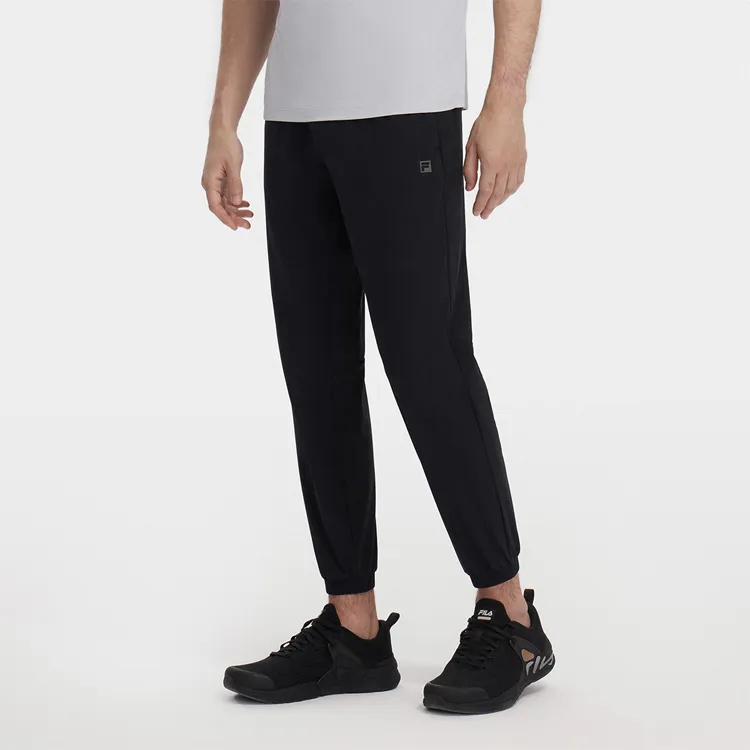 FILA Knitted Sweatpants Men Pitch Black-2