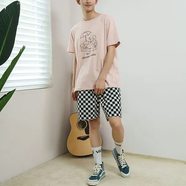 Vans T Shirts Unisex Smoke Pink-3