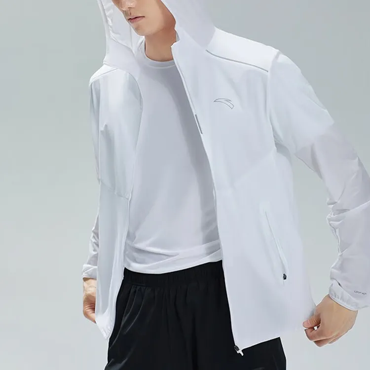 Anta Running Collection Breathable Sun Protection Clothing Men's Pure White-4