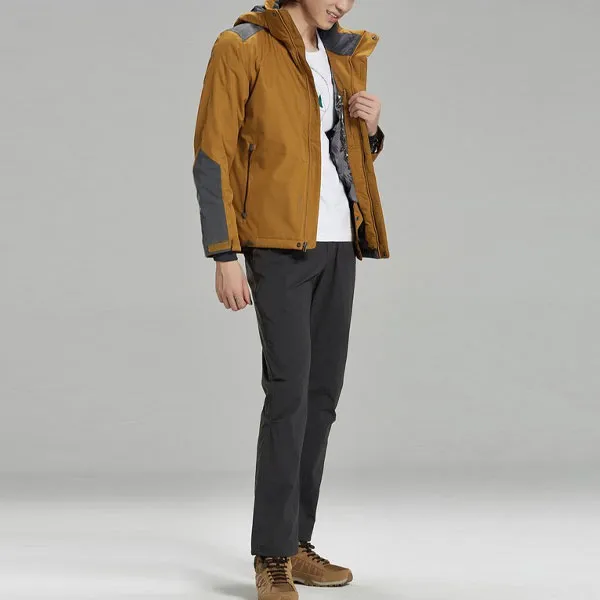 Columbia Puffer Jackets Men Brown-3