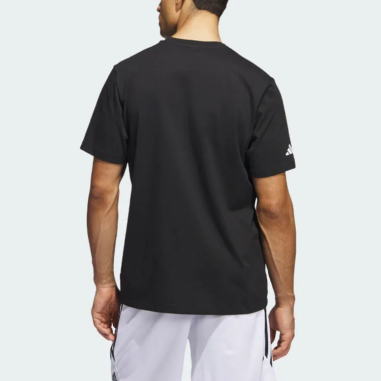 Adidas Set in Sleeve T Shirt Men's Black-2