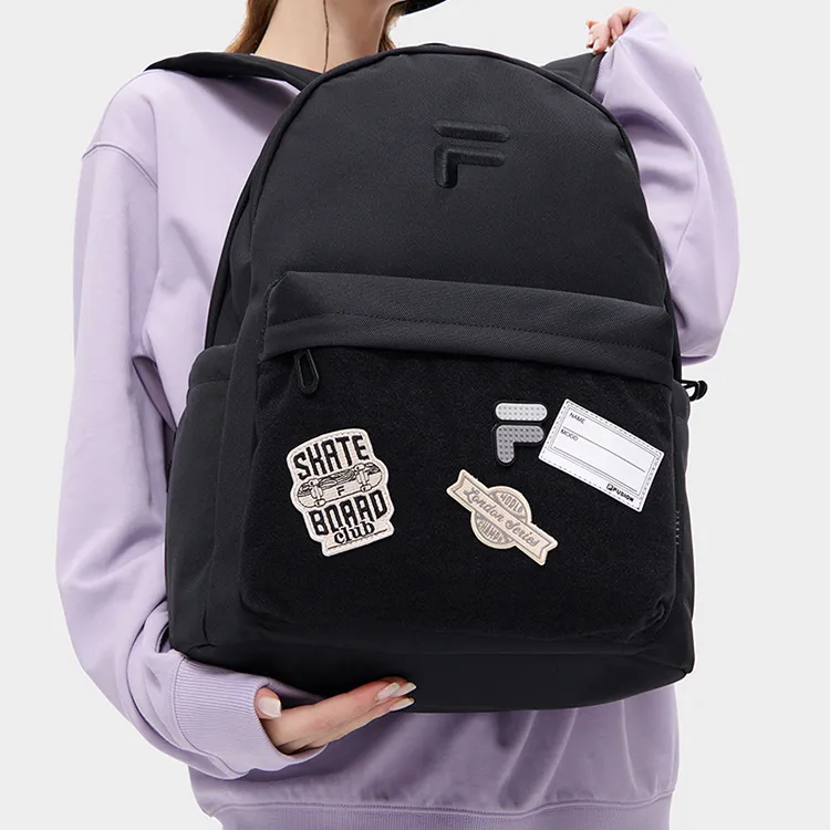 FILA FUSION Fabric Backpack Regular Unisex Black-4