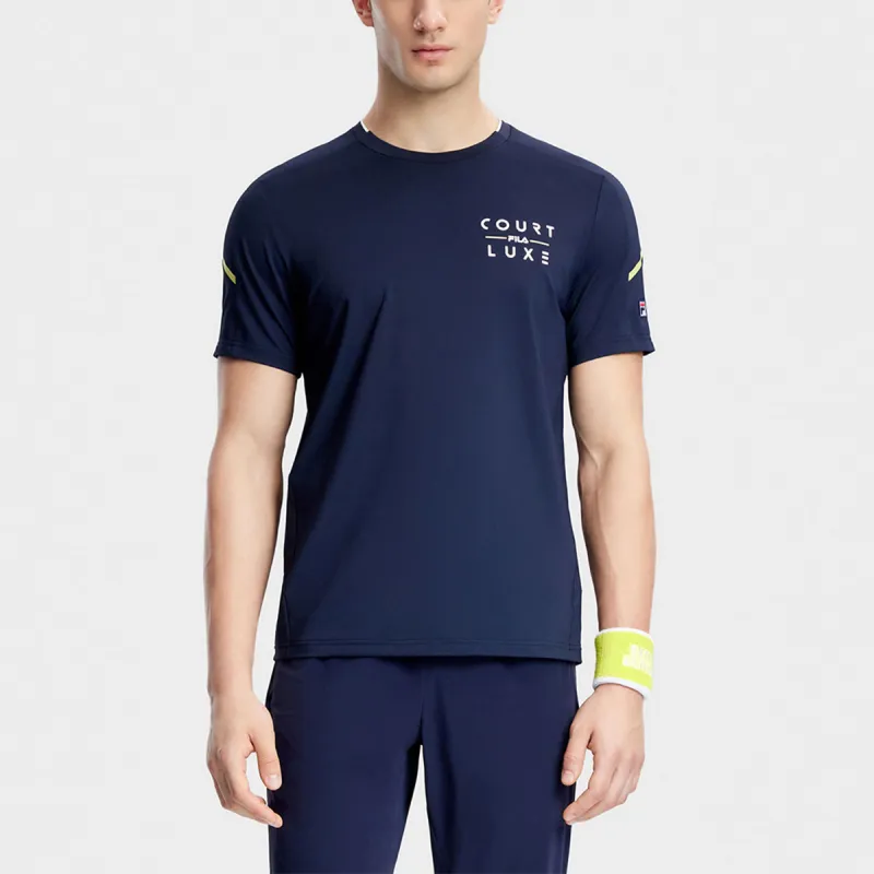 FILA T Shirts Men Royal Blue-3