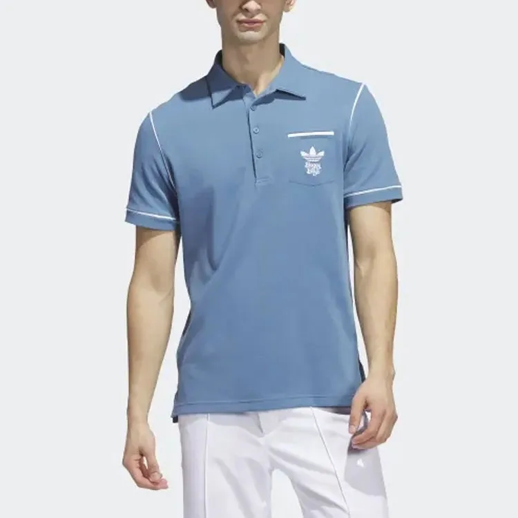 Adidas Originals Polo Shirts Men Blue-1