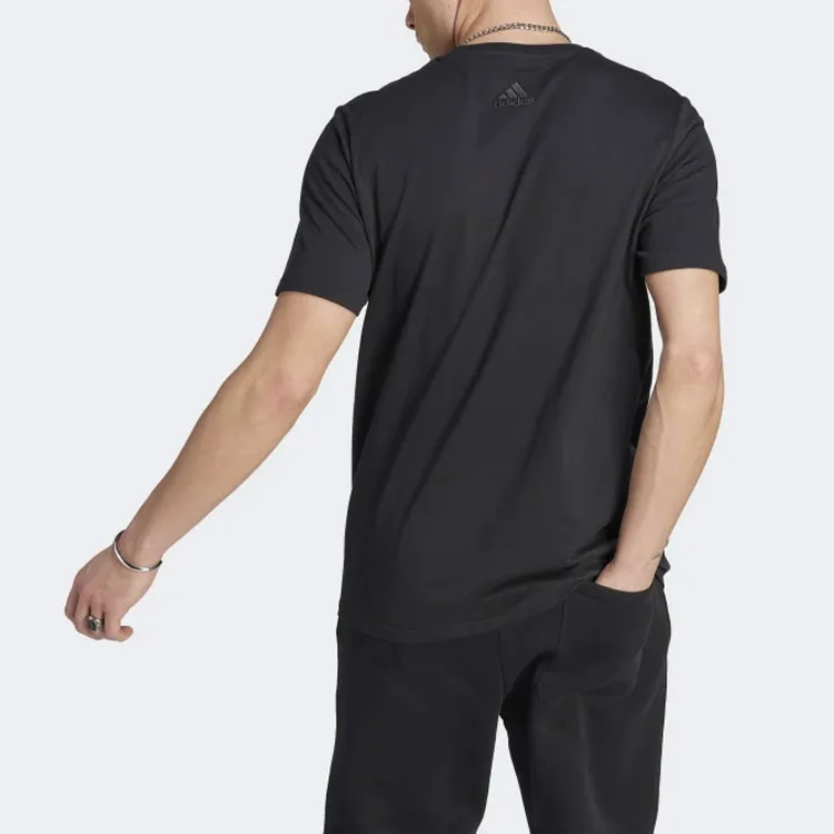 Adidas Essentials Single Jersey Big Logo T Shirt-2