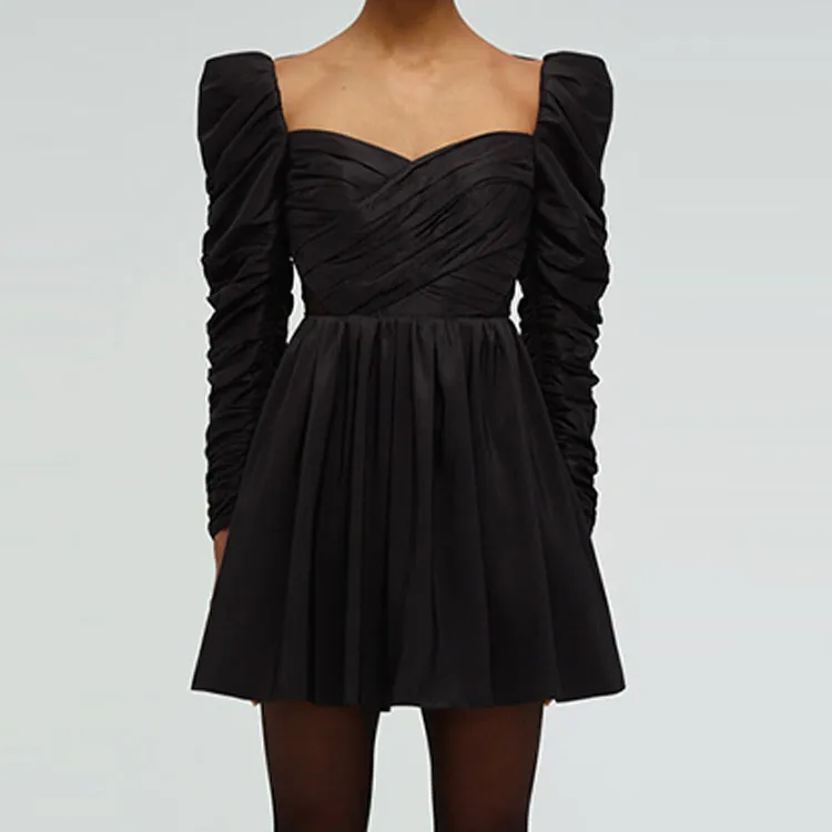 Self portrait SS22 Long Sleeved Dresses Women's Black-2