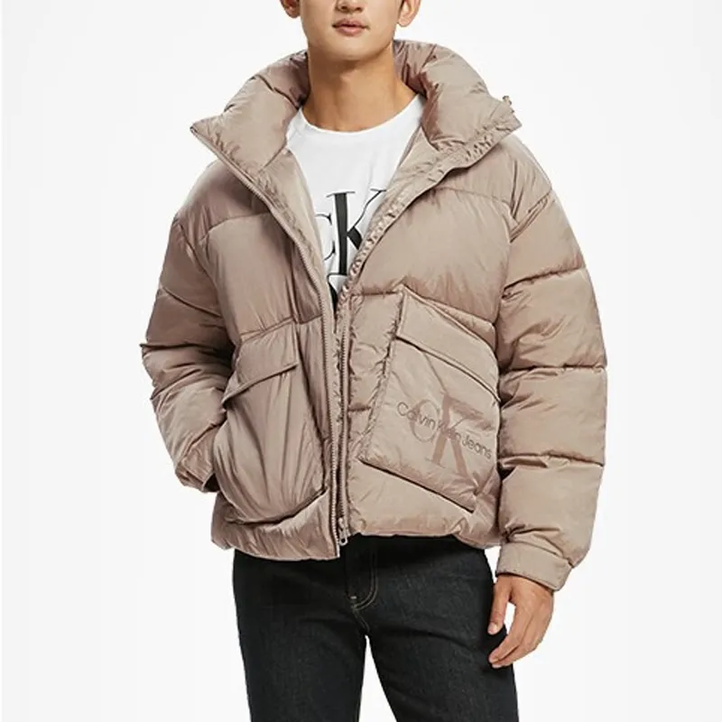 CALVIN KLEIN Puffer Jacket Unisex Ecru-2