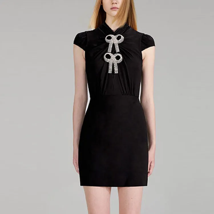 Self-portrait Short-Sleeved Dresses Women's Black-2