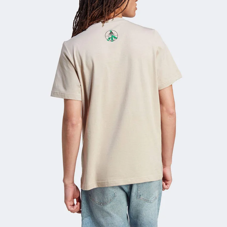 Adidas Set-in Sleeve T-Shirt Men's Beige-1
