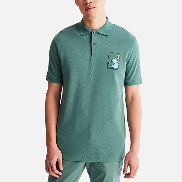 Timberland Polo Shirts Men Turquoise-2