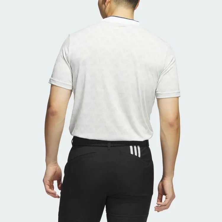 Adidas Free Shipping With AdiClub Adi Jacquard Mock Polo Shirt-3