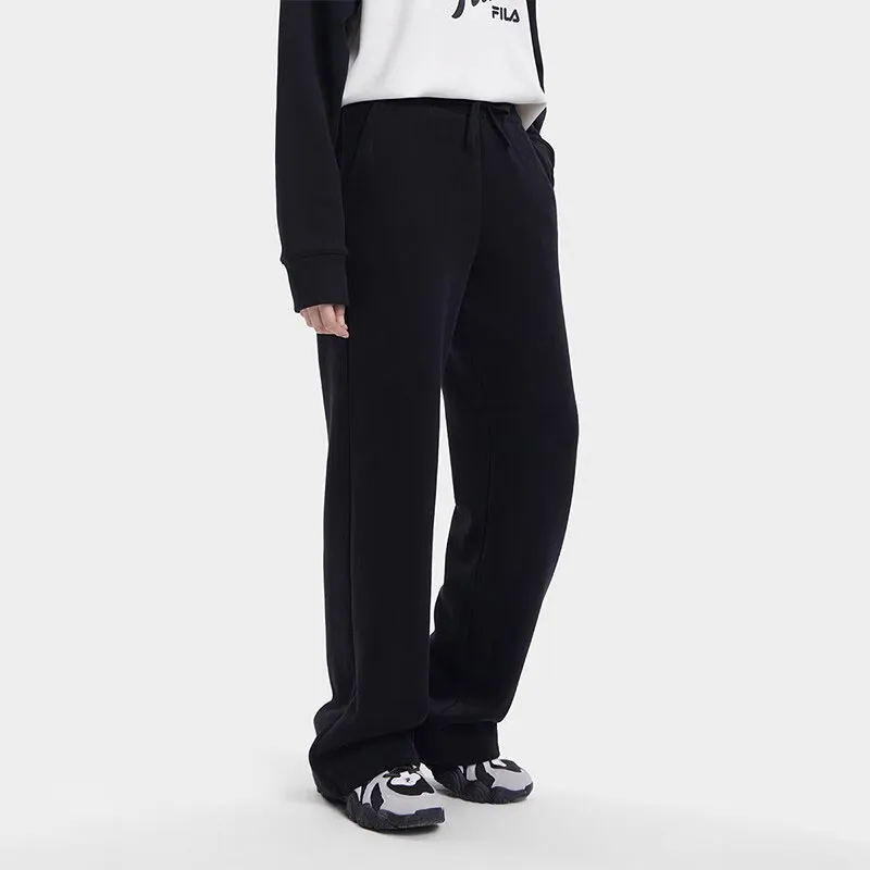 FILA Knitted Sports Pants Women's Jet Black-2