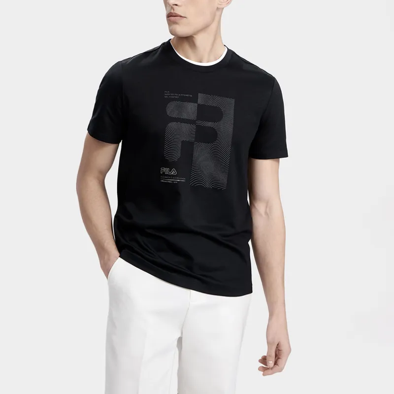 FILA T Shirts Men Jet Black-2