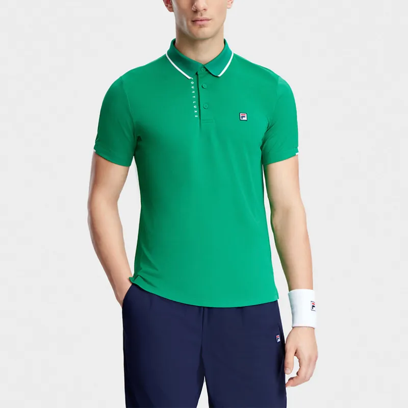 FILA Polo Shirt Men's Ethereal Grass Green-2