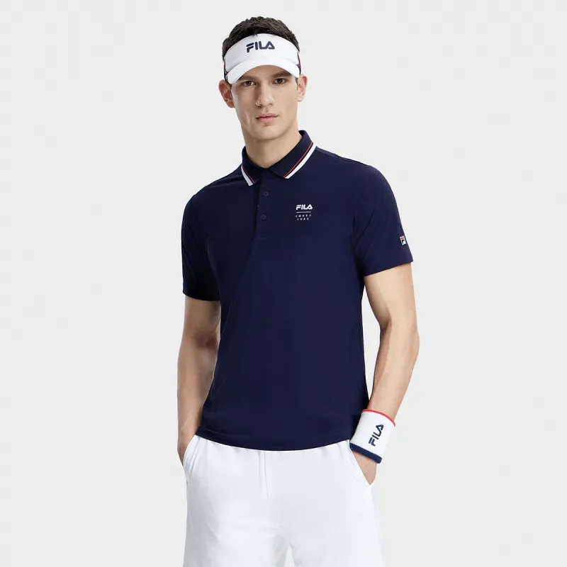 FILA Polo Shirt Men's Royal Blue-2