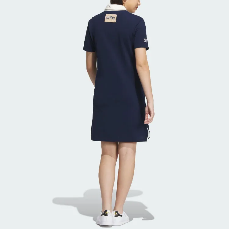 Adidas Originals Short Sleeved Dresses Women's Navy-3