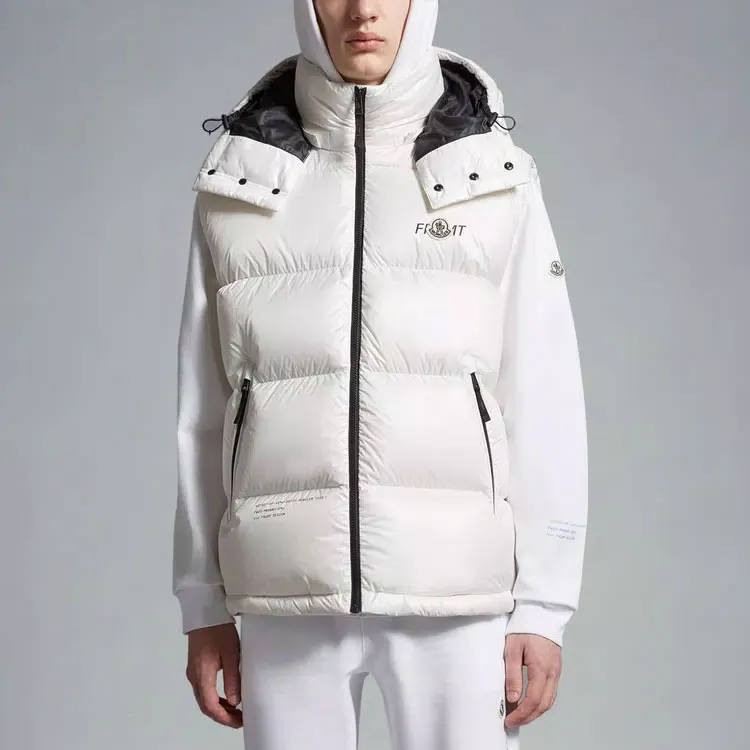 Fragment Design X MONCLER GENIUS MONCLER GENIUS X Fujiwara Hiroshi FRGMT Vests Unisex White-2