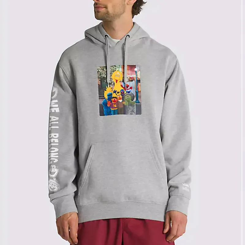 Sesame Street X Vans Sweatshirts Unisex Gray-2
