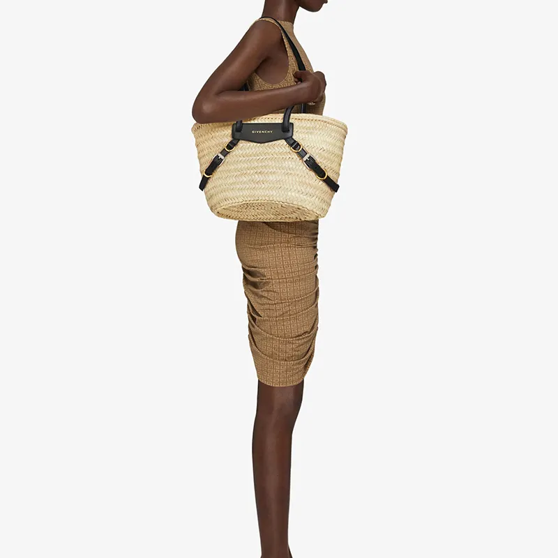 Givenchy Voyou Raffia Basket Bag, Handbag, Shoulder Bag Trumpets Women's-4