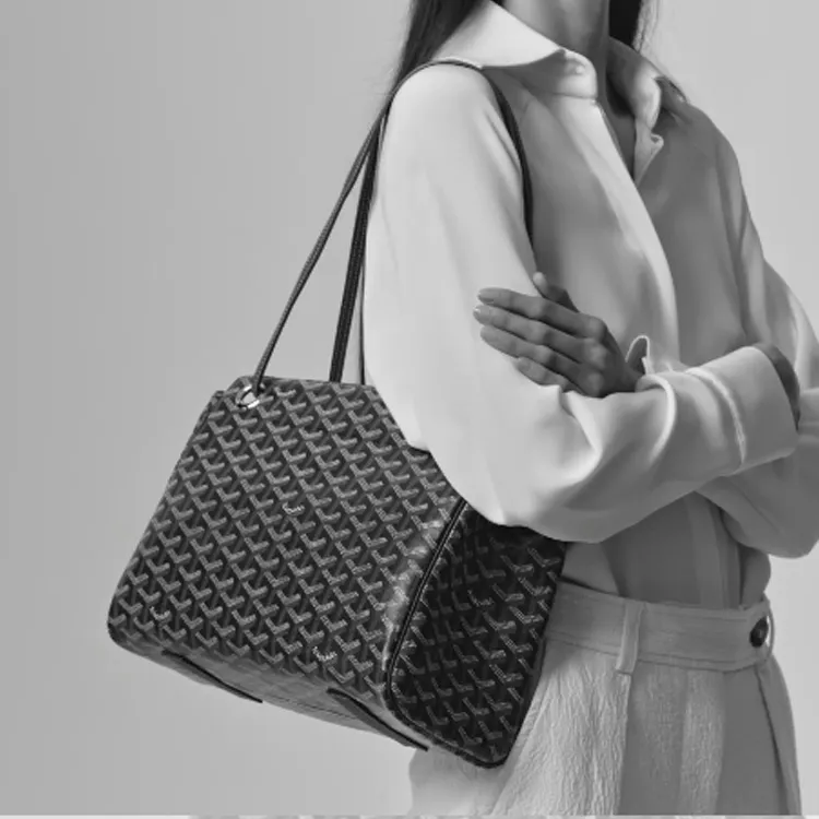 GOYARD Rouette Canvas With Leather One Shoulder Handbag Trumpets Women's 11 Colors-5